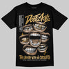 Jordan 12 Retro 'Taxi' 2025 DopeSkill T-Shirt The Mouth With No Droughts Graphic Streetwear - Black