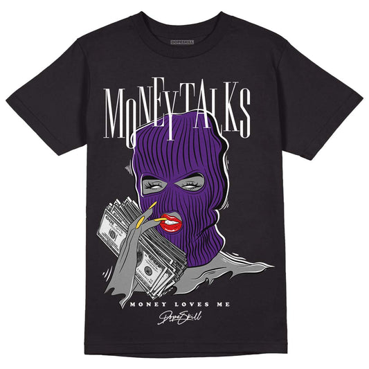 Jordan 12 “Field Purple” DopeSkill T-Shirt Money Talks Graphic Streetwear - Black