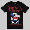Jordan 4 “Rare Air” DopeSkill T-Shirt Owe It To Yourself Graphic Streetwear - Black
