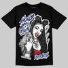 Jordan 1 High OG Rare Air "Deep Royal Blue" DopeSkill T-Shirt New H.M.O Graphic Streetwear - Black
