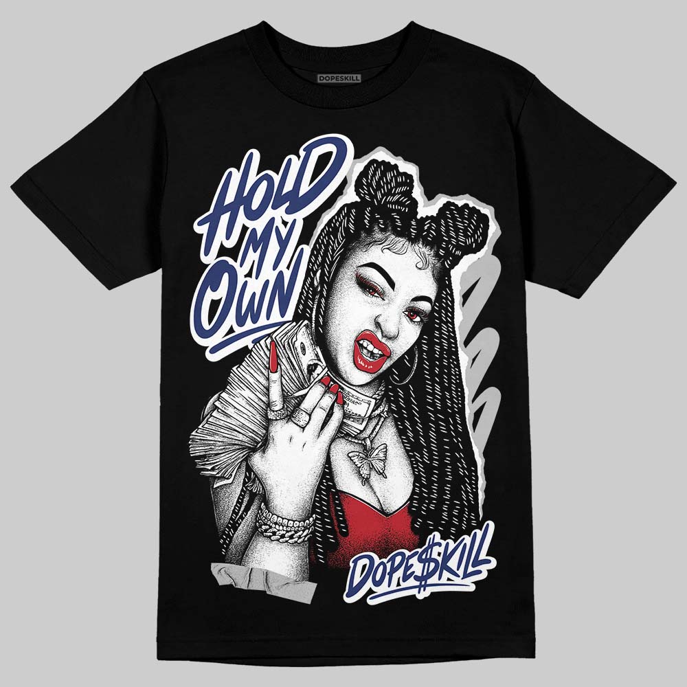 Jordan 1 High OG Rare Air "Deep Royal Blue" DopeSkill T-Shirt New H.M.O Graphic Streetwear - Black