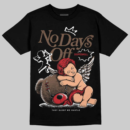 Jordan 9 'Olive' DopeSkill T-Shirt New No Days Off Graphic Streetwear - Black