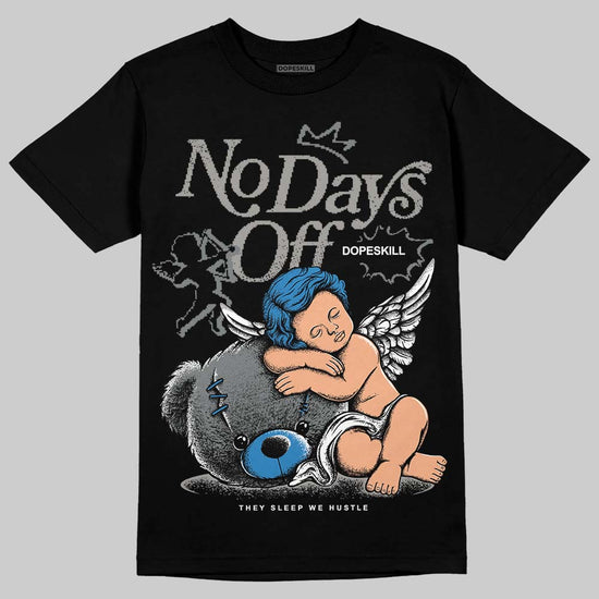 Jordan 9 Cool Grey DopeSkill T-Shirt New No Days Off Graphic Streetwear - Black