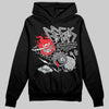 Jordan 4 “Fear” DopeSkill Hoodie Sweatshirt Break Through Graphic Streetwear - Black