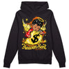 Jordan 4 Thunder DopeSkill Hoodie Sweatshirt Heaven Sent Graphic Streetwear - Black