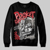Jordan 4 “Flight Club” DopeSkill Sweatshirt Pocket Change Graphic Streetwear - Black