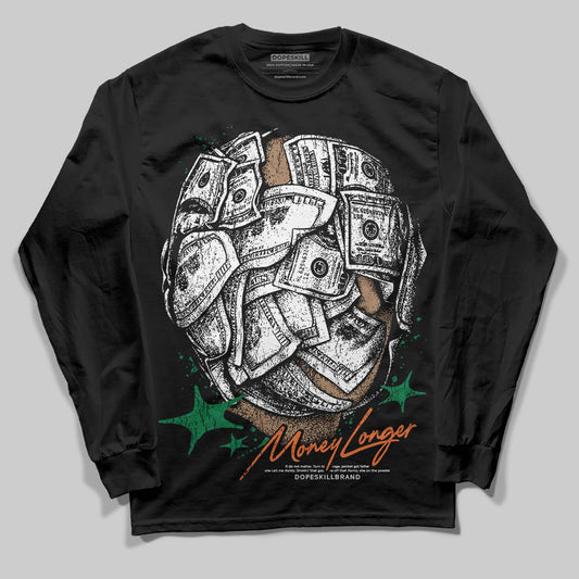 Green Sneakers DopeSkill Long Sleeve T-Shirt Money Longer Graphic Streetwear - black