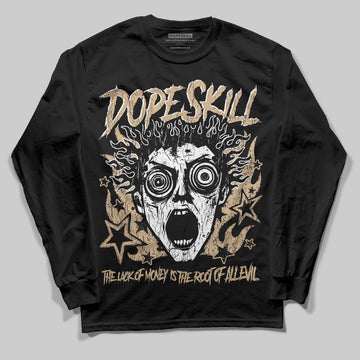 TAN Sneakers DopeSkill Long Sleeve T-Shirt Root of Evil Graphic Streetwear - Black