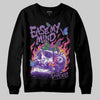 PURPLE Sneakers DopeSkill Sweatshirt Ease My Mind Graphic Streetwear - Black
