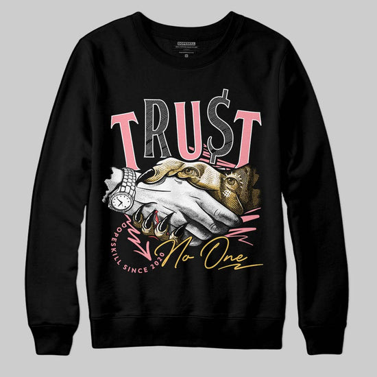 Jordan 3 GS “Red Stardust” DopeSkill Sweatshirt Trust No One Graphic Streetwear - Black