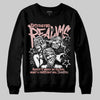 Jordan 40 “Dusty Rose” DopeSkill Sweatshirt Distorted Realms Graphic Streetwear - Black
