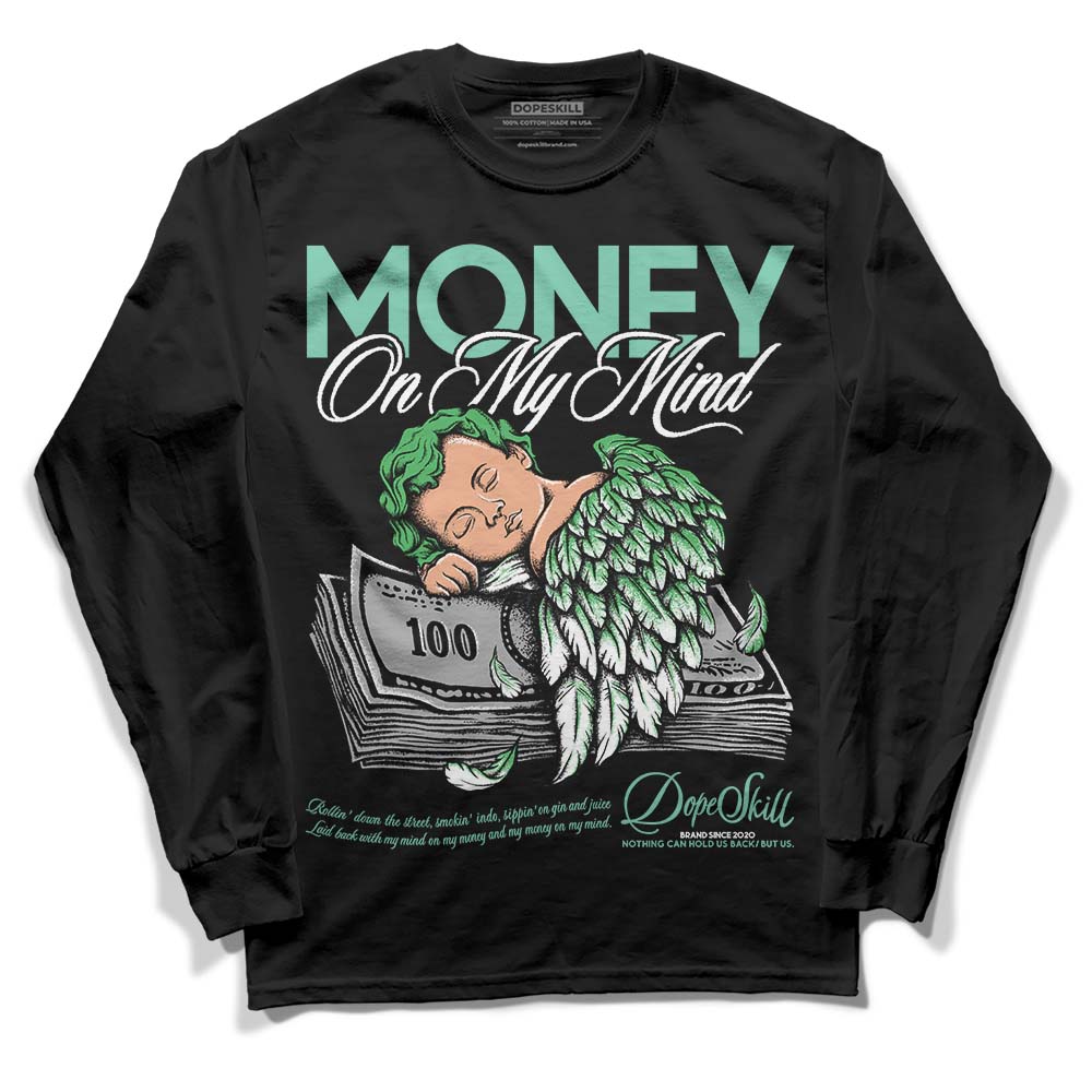 Jordan 1 High OG Green Glow DopeSkill Long Sleeve T-Shirt MOMM Graphic Streetwear - Black