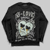 Jordan 1 Retro Low OG Year of the Snake (2025) DopeSkill Long Sleeve T-Shirt Crying Heart Graphic Streetwear - Black