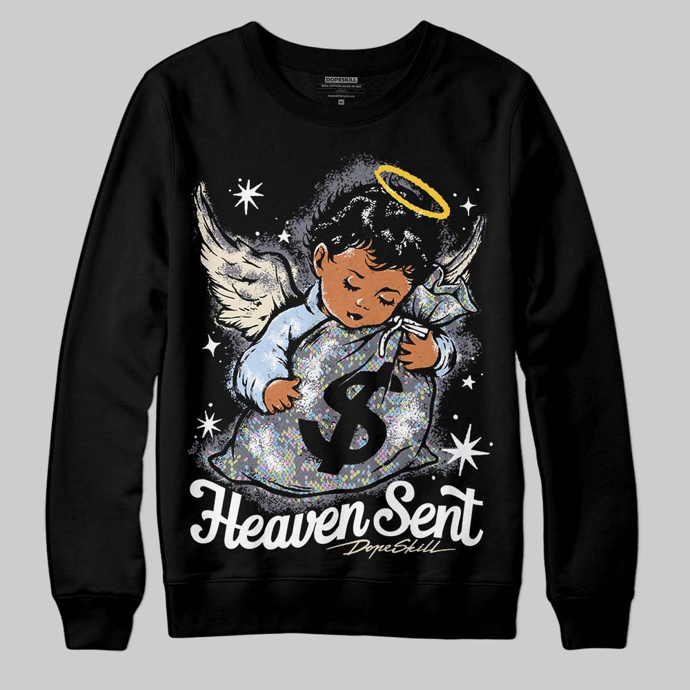 Jordan 11 Low CNY “Year of the Snake” DopeSkill Sweatshirt Heaven Sent Graphic Streetwear - Black