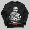 Jordan 6 “Reverse Infrared” DopeSkill Long Sleeve T-Shirt Scared Money Don't Make No Money Graphic Streetwear - Black