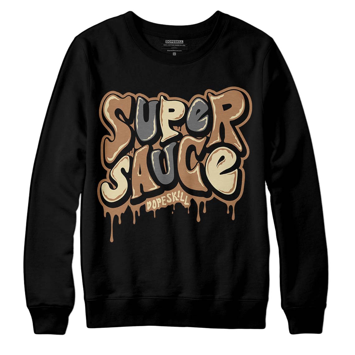 Jordan 6 WMNS Gore-Tex Brown Kelp DopeSkill Sweatshirt Super Sauce Graphic Streetwear - Black