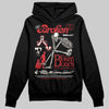Jordan 4 “Flight Club” DopeSkill Hoodie Sweatshirt Broken Bones Graphic Streetwear - Black