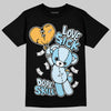 Vans Knu Stack Vintage Satin Dream Blue DopeSkill T-Shirt Love Sick Graphic Streetwear - Black