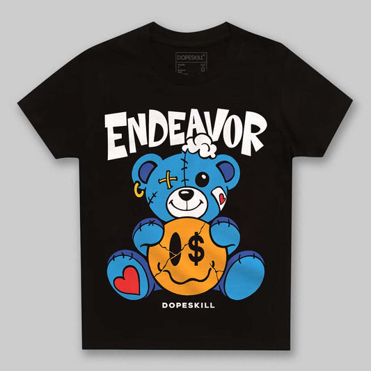 Royal Blue Sneakers DopeSkill Toddler Kids T-shirt Endeavor Graphic Streetwear - Black