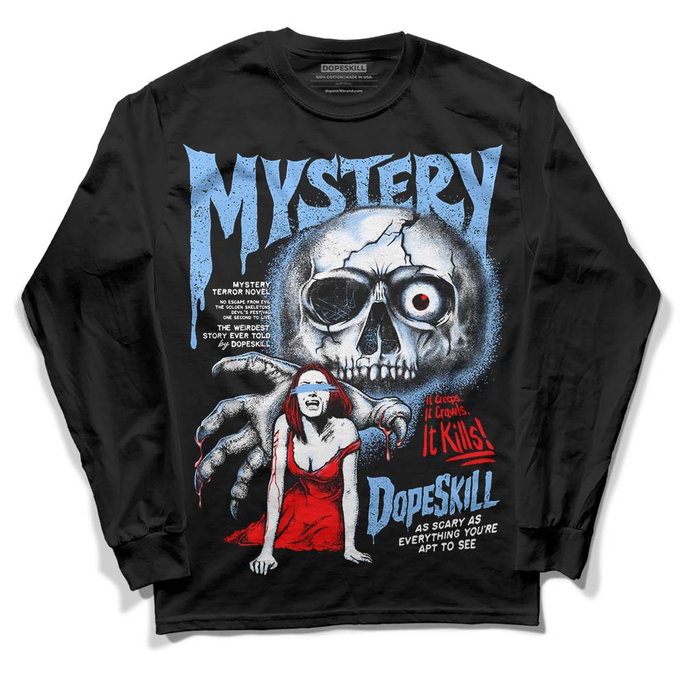 Jordan 9 Powder Blue DopeSkill Long Sleeve T-Shirt Mystery Ghostly Grasp Graphic Streetwear - Black