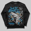 Jordan 4 Retro Military Blue DopeSkill Long Sleeve T-Shirt Don't Bet Against Us Graphic Streetwear - Black