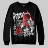 Jordan 4 OG “White Cement” DopeSkill Sweatshirt Drip'n Never Tripp'n Graphic Streetwear - Black