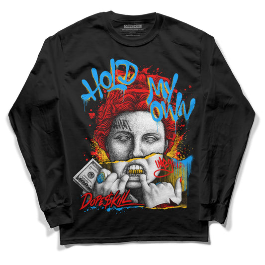 Nike Dunk Low x LeBron James 'Fruity Pebbles' DopeSkill Long Sleeve T-Shirt Hold My Own Graphic Streetwear - Black