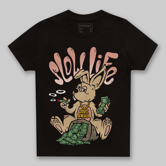 TAN Sneakers DopeSkill Toddler Kids T-shirt Slow Life Graphic Streetwear - black