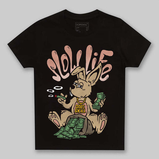 TAN Sneakers DopeSkill Toddler Kids T-shirt Slow Life Graphic Streetwear - black