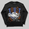 Dunk Low Futura Orange Blaze DopeSkill Long Sleeve T-Shirt Trust No One Graphic Streetwear - Black