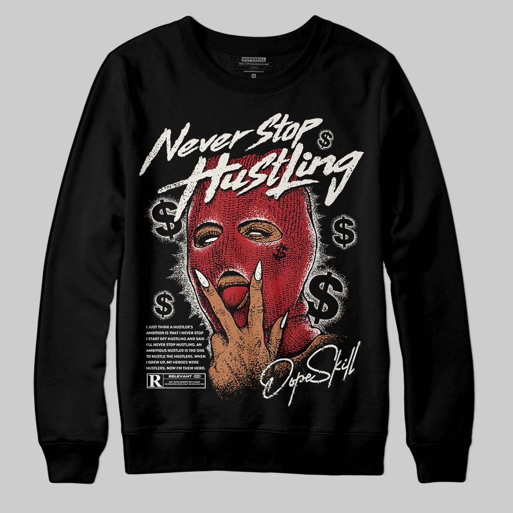 Nigel Sylvester x Jordan 1 Low OG “Nitro” DopeSkill Sweatshirt Never Stop Hustling Graphic Streetwear - Black