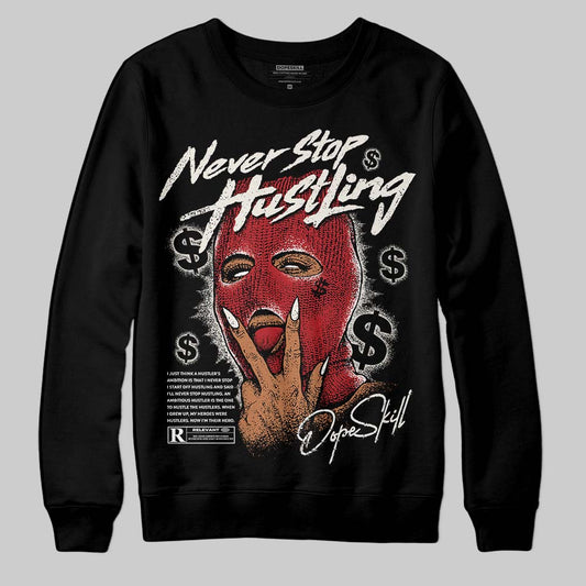 Nigel Sylvester x Jordan 1 Low OG “Nitro” DopeSkill Sweatshirt Never Stop Hustling Graphic Streetwear - Black