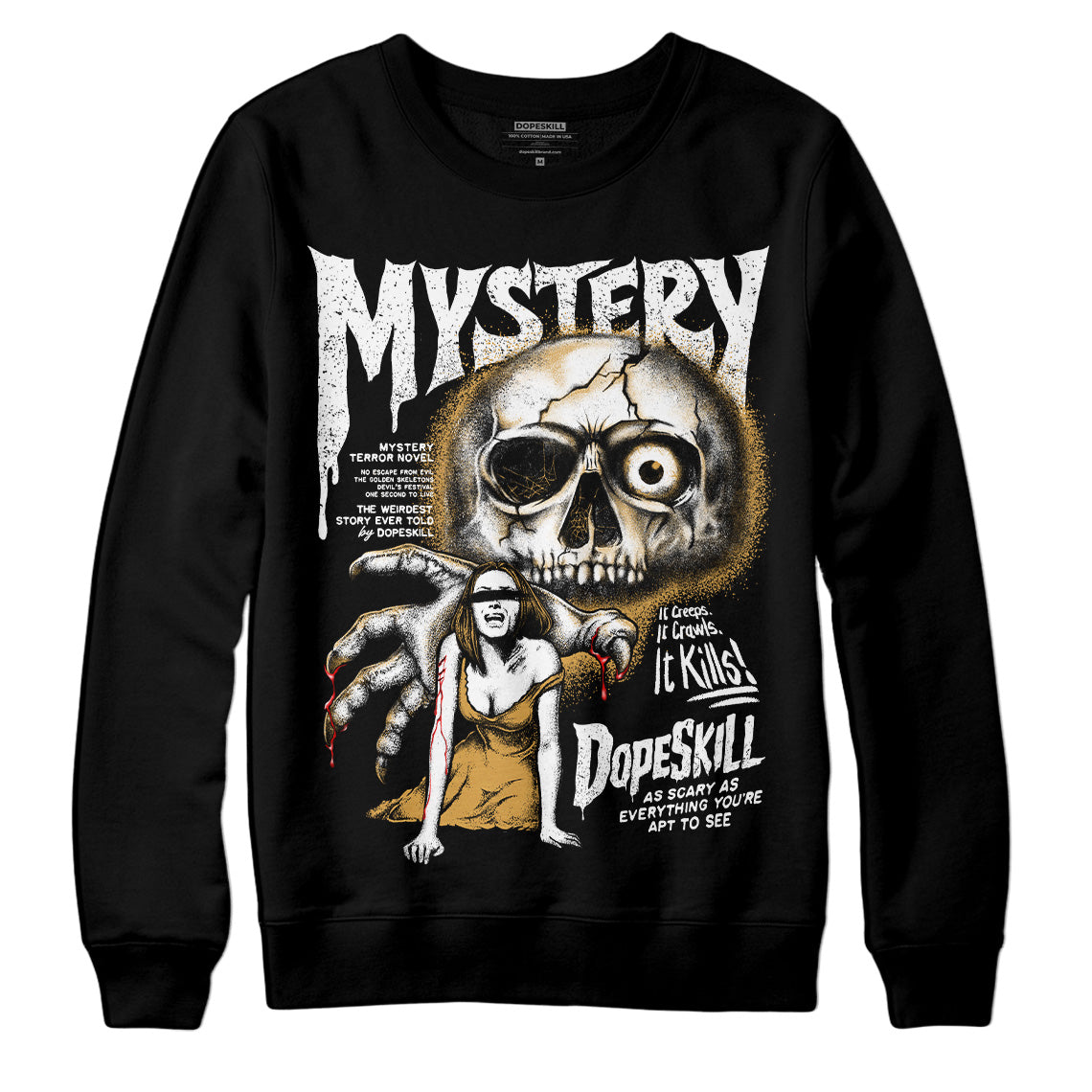 Jordan 11 "Gratitude" DopeSkill Sweatshirt Mystery Ghostly Grasp Graphic Streetwear - Black