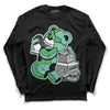 Jordan 1 High OG Green Glow DopeSkill Long Sleeve T-Shirt Bear Steals Sneaker Graphic Streetwear - Black