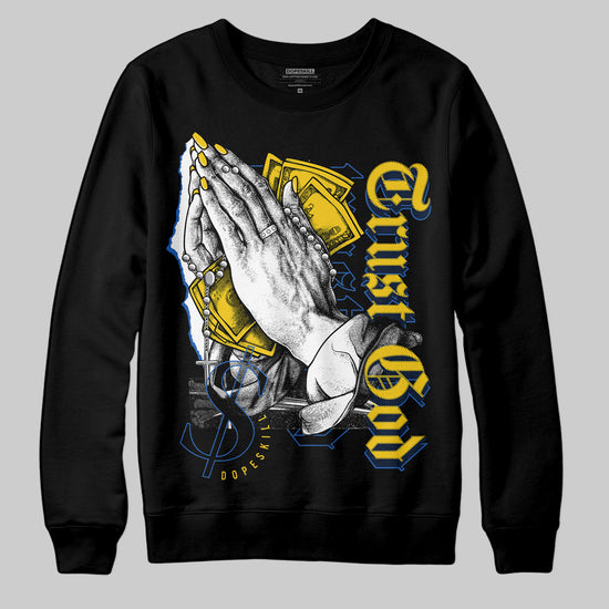 Dunk Low Vintage “Michigan” DopeSkill Sweatshirt Trust God Graphic Streetwear - Black