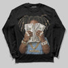 Nike Air Diamond Turf Must Be the Money DopeSkill Long Sleeve T-Shirt Rich Youth Graphic Streetwear - Black