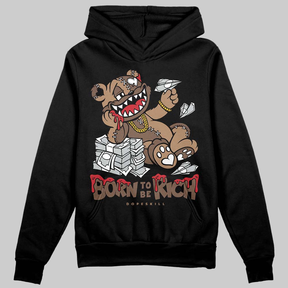 Jordan 9 'Olive' DopeSkill Hoodie Sweatshirt Born To Be Rich Graphic Streetwear - Black