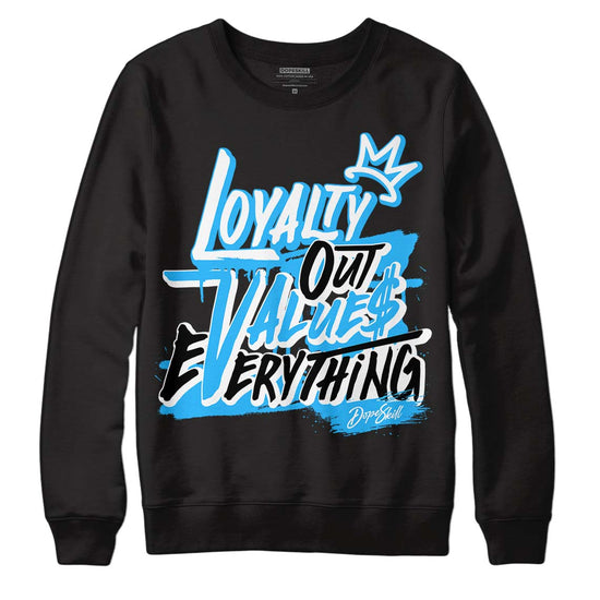 Jordan 1 High Retro OG “University Blue” DopeSkill Sweatshirt LOVE Graphic Streetwear - Black