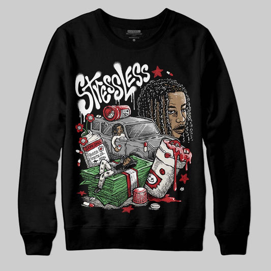 Nigel Sylvester x Jordan 1 Low OG “Nitro” DopeSkill Sweatshirt Stressless Graphic Streetwear - Black