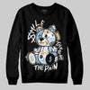 Nike Air Diamond Turf Must Be the Money DopeSkill Sweatshirt Smile Through The Pain Graphic Streetwear - Black