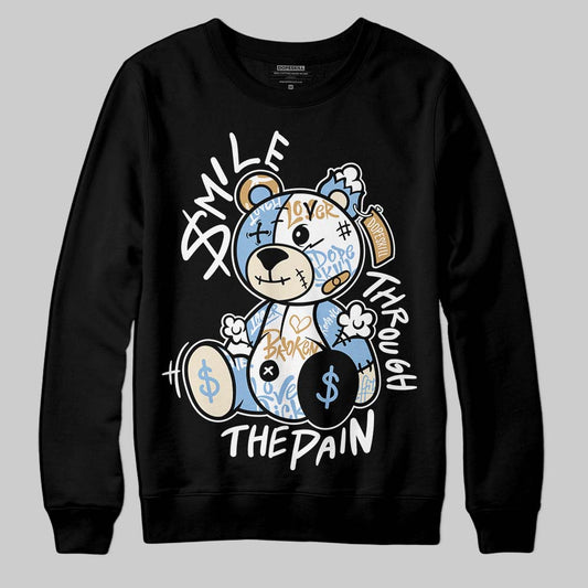 Nike Air Diamond Turf Must Be the Money DopeSkill Sweatshirt Smile Through The Pain Graphic Streetwear - Black