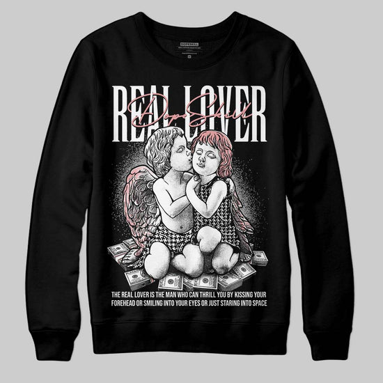 Harris Tweed x Wmns Dunk Low 'Black Phantom' DopeSkill Sweatshirt Real Lover Graphic Streetwear - Black
