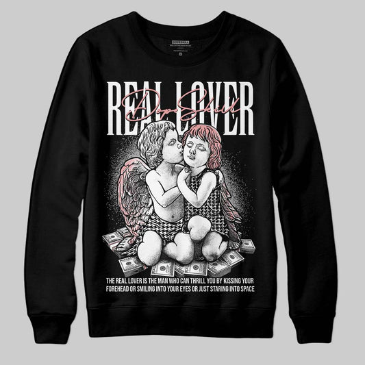 Harris Tweed x Wmns Dunk Low 'Black Phantom' DopeSkill Sweatshirt Real Lover Graphic Streetwear - Black