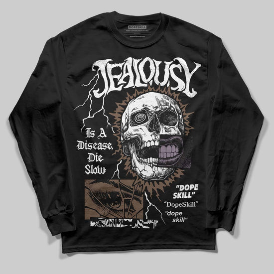A Ma Maniére x Air Jordan 4 “Dark Mocha” DopeSkill Long Sleeve T-Shirt Jealousy Graphic Streetwear - Black
