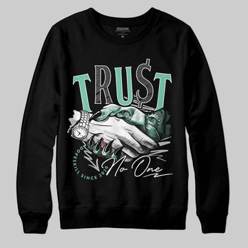 Jordan 3 "Green Glow" DopeSkill Sweatshirt Trust No One Graphic Streetwear - Black