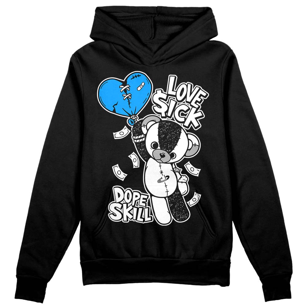 Jordan 6 “Reverse Oreo” DopeSkill Hoodie Sweatshirt Love Sick Graphic Streetwear - Black