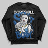 Jordan 1 Low OG “Storm Blue” DopeSkill Long Sleeve T-Shirt Stay It Busy Graphic Streetwear - Black