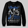 Awake NY x Jordan 5 Retro 'Black Racer Blue' DopeSkill Sweatshirt Broken Bones Graphic Streetwear - Black