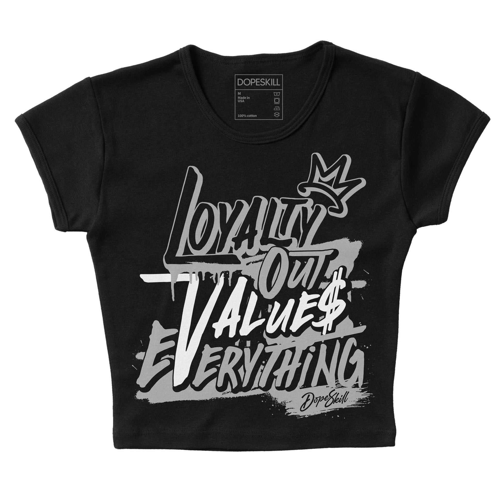 Jordan 1 Low OG “Shadow” DopeSkill Women's Crop Top LOVE Graphic Streetwear - Black