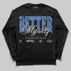Awake NY x Jordan 5 Retro 'Black Racer Blue' DopeSkill Long Sleeve T-Shirt Better Myself Graphic Streetwear - Black